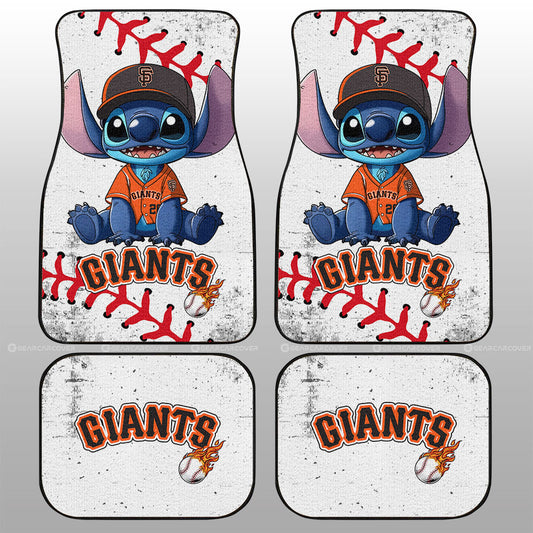 San Francisco Giants Car Floor Mats Stitch Theme Collection - Gearcarcover - 1