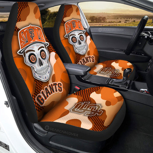 San Francisco Giants Car Seat Covers Skull Theme Collection - Gearcarcover - 2