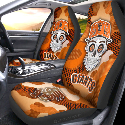 San Francisco Giants Car Seat Covers Skull Theme Collection - Gearcarcover - 1