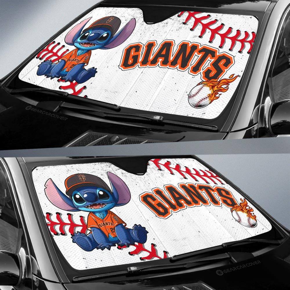 San Francisco Giants Car Sunshade Stitch Theme Collection - Gearcarcover - 2