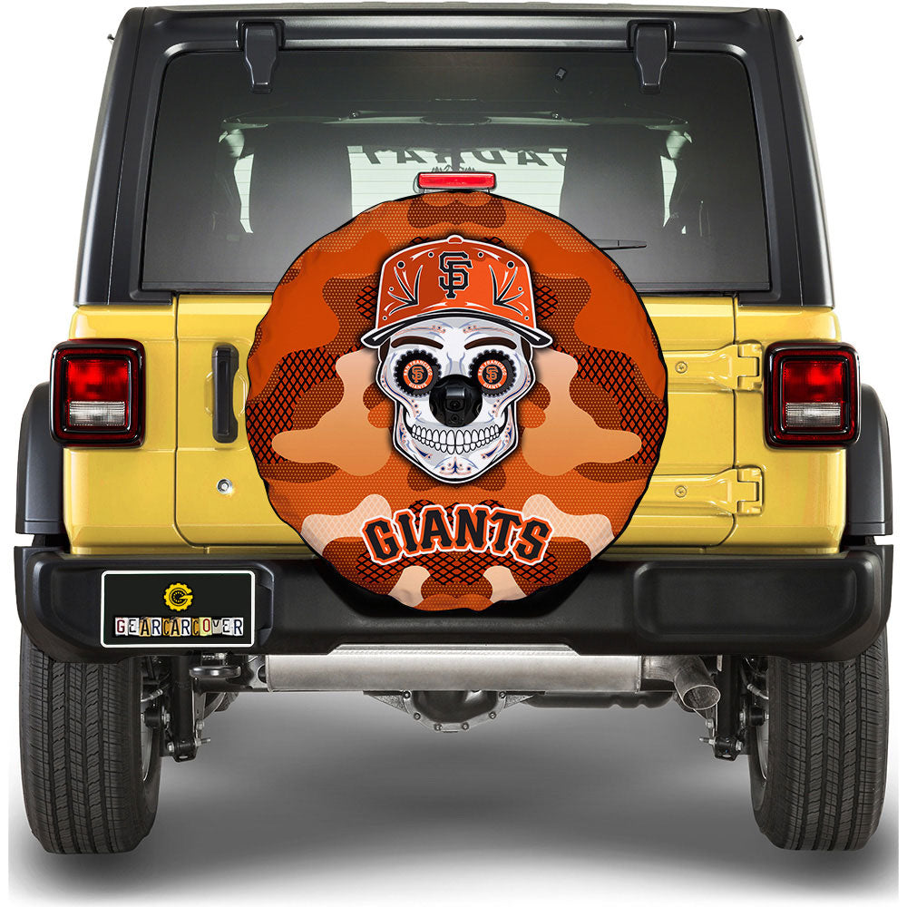 San Francisco Giants Spare Tire Covers Camera Hole Skull Theme Collection - Gearcarcover - 1