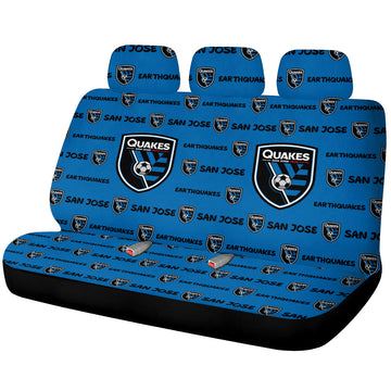 San Jose Earthquakes Car Back Seat Covers Sporty Team Collection - Gearcarcover - 1