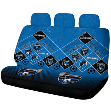 San Jose Earthquakes Car Back Seat Covers Sporty Team Collection - Gearcarcover - 1