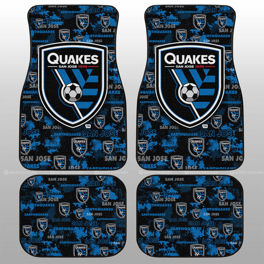 San Jose Earthquakes Car Floor Mats Custom Car Accessories - Gearcarcover - 1