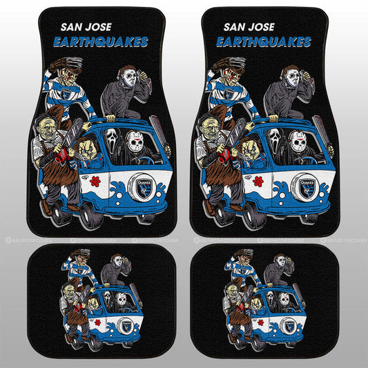 San Jose Earthquakes Car Floor Mats Custom Car Accessories - Gearcarcover - 1
