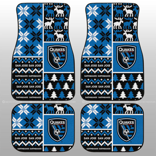San Jose Earthquakes Car Floor Mats Custom Ugly Style Car Accessories - Gearcarcover - 1
