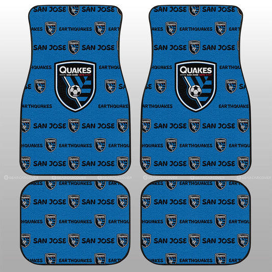 San Jose Earthquakes Car Floor Mats Sporty Team Collection - Gearcarcover - 1