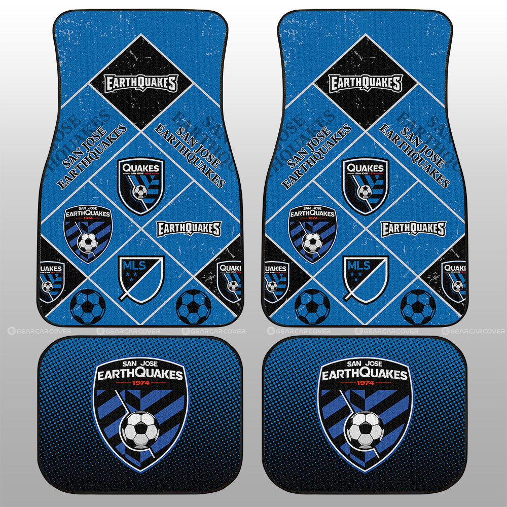 San Jose Earthquakes Car Floor Mats Sporty Team Collection - Gearcarcover - 1