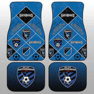 San Jose Earthquakes Car Floor Mats Sporty Team Collection - Gearcarcover - 1