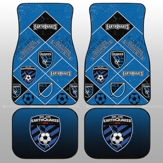 San Jose Earthquakes Car Floor Mats Sporty Team Collection - Gearcarcover - 1