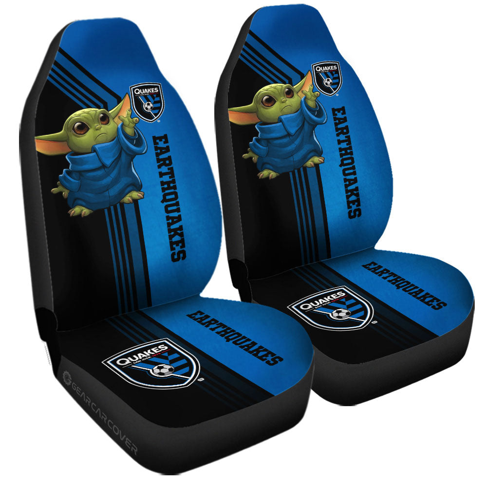 San Jose Earthquakes Car Seat Covers Baby Yoda Car Accessories - Gearcarcover - 3