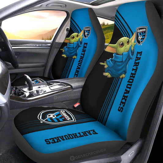 San Jose Earthquakes Car Seat Covers Baby Yoda Car Accessories - Gearcarcover - 1