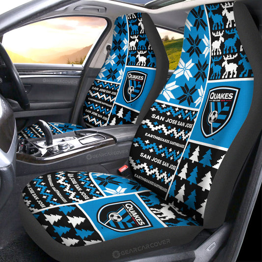 San Jose Earthquakes Car Seat Covers Custom Ugly Style Car Accessories - Gearcarcover - 1