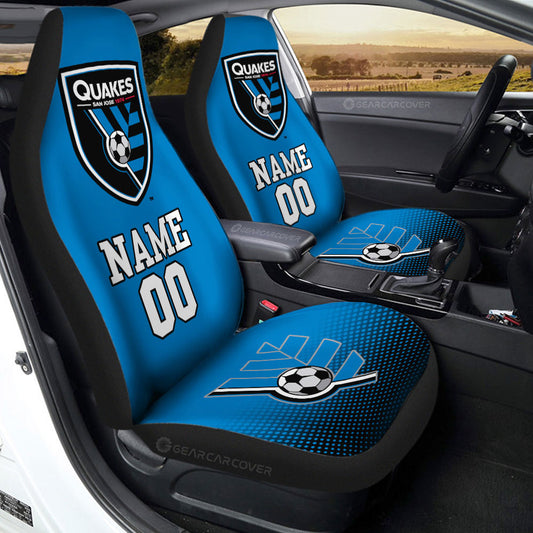 San Jose Earthquakes Car Seat Covers Sporty Team Collection - Gearcarcover - 2