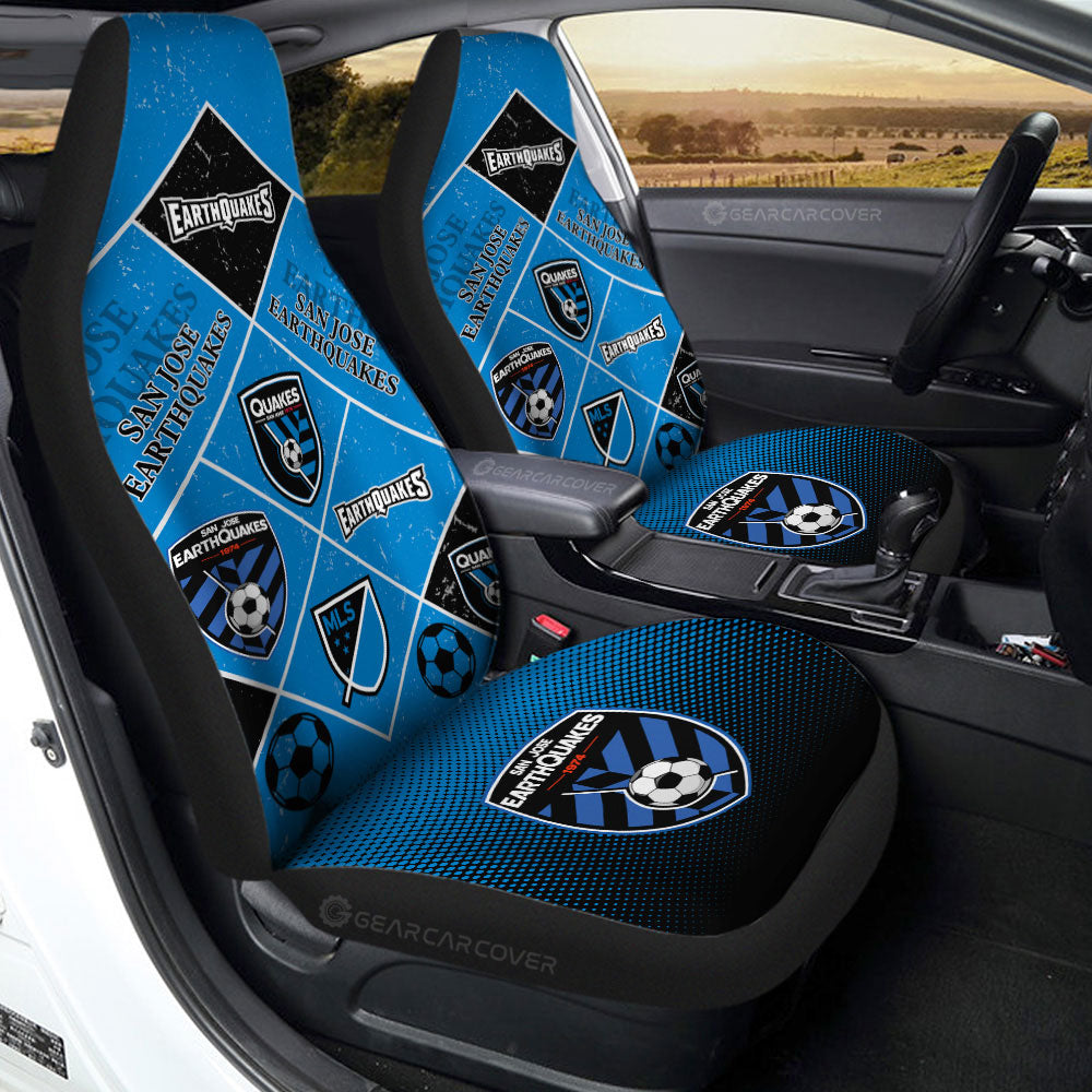 San Jose Earthquakes Car Seat Covers Sporty Team Collection - Gearcarcover - 2
