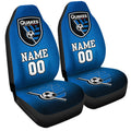 San Jose Earthquakes Car Seat Covers Sporty Team Collection - Gearcarcover - 3