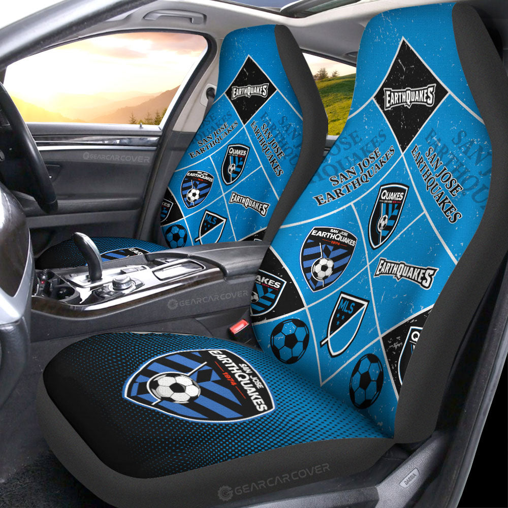 San Jose Earthquakes Car Seat Covers Sporty Team Collection - Gearcarcover - 1