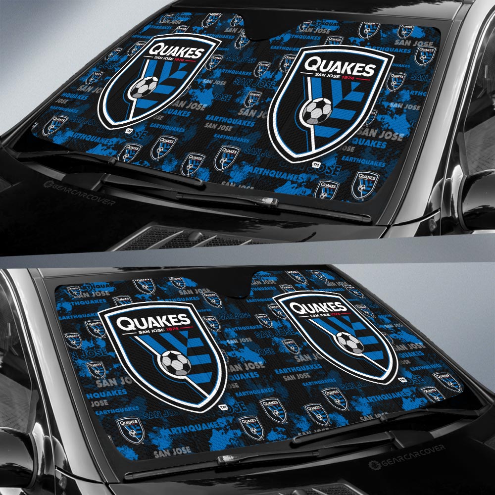 San Jose Earthquakes Car Sunshade Custom Car Accessories - Gearcarcover - 2