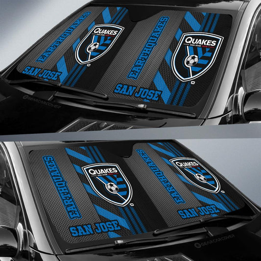 San Jose Earthquakes Car Sunshade Custom Car Accessories - Gearcarcover - 2