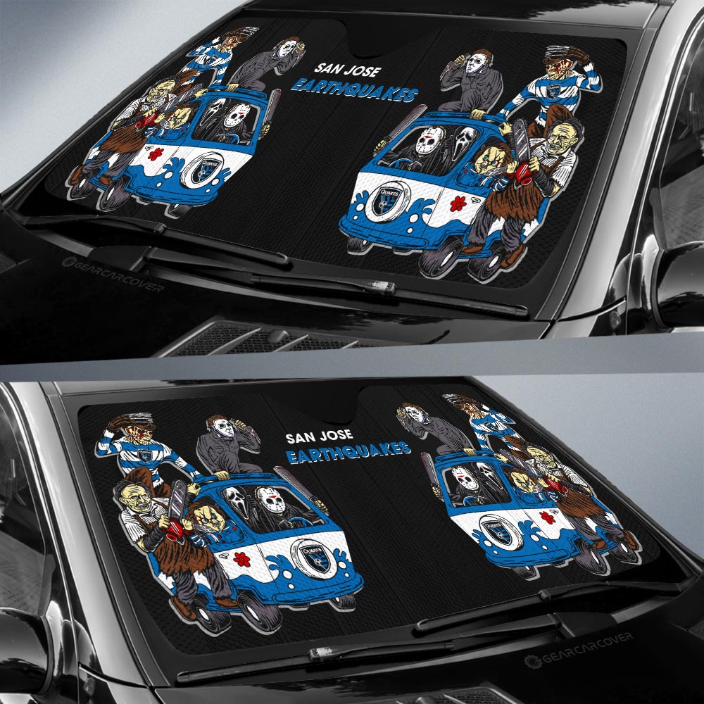 San Jose Earthquakes Car Sunshade Custom Car Accessories - Gearcarcover - 2