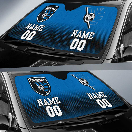 San Jose Earthquakes Car Sunshade Sporty Team Collection - Gearcarcover - 2