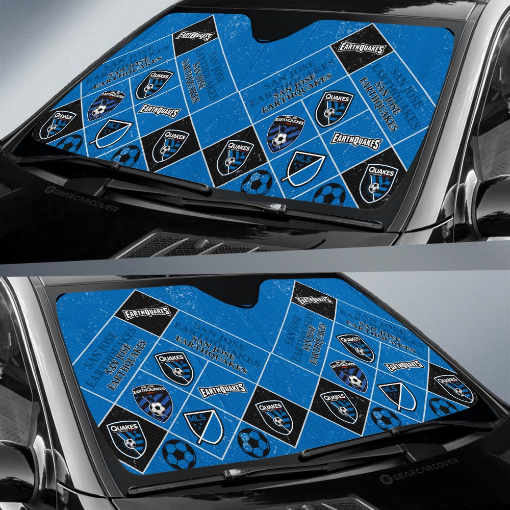 San Jose Earthquakes Car Sunshade Sporty Team Collection - Gearcarcover - 2