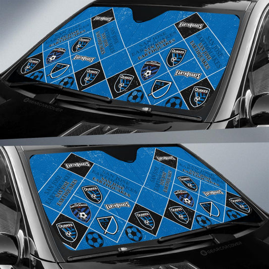 San Jose Earthquakes Car Sunshade Sporty Team Collection - Gearcarcover - 2