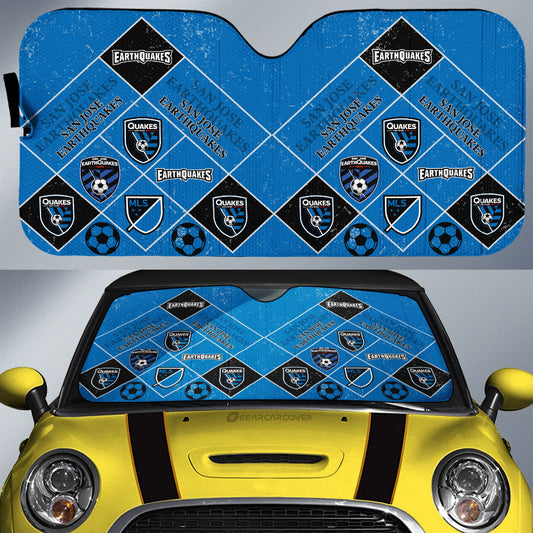 San Jose Earthquakes Car Sunshade Sporty Team Collection - Gearcarcover - 1