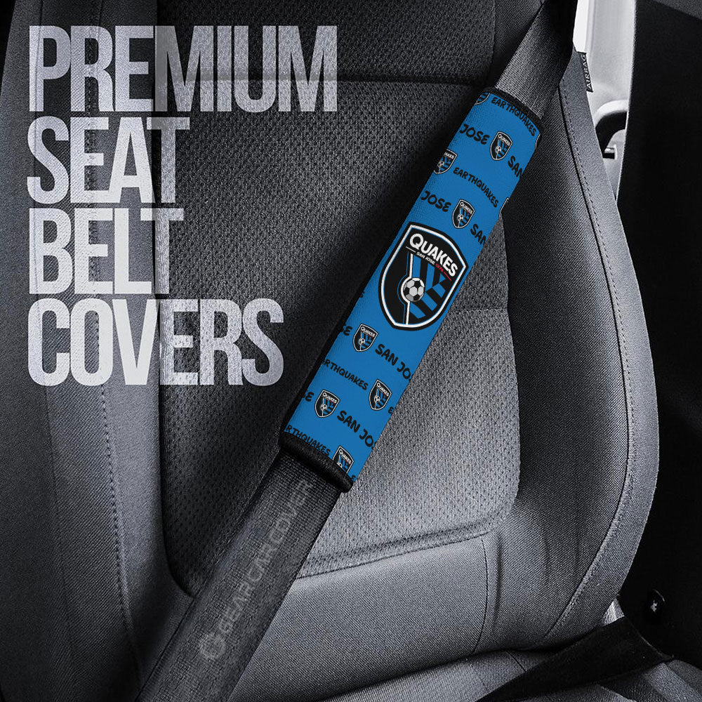 San Jose Earthquakes Seat Belt Covers Sporty Team Collection - Gearcarcover - 3