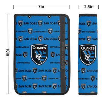San Jose Earthquakes Seat Belt Covers Sporty Team Collection - Gearcarcover - 1