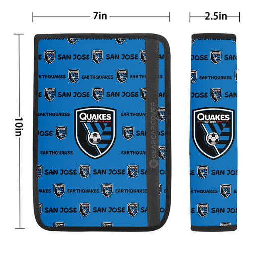 San Jose Earthquakes Seat Belt Covers Sporty Team Collection - Gearcarcover - 1