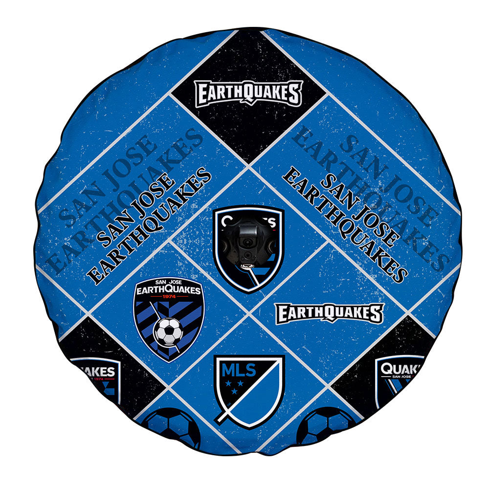 San Jose Earthquakes Spare Tire Covers Camera Hole Sporty Team Collection - Gearcarcover - 4