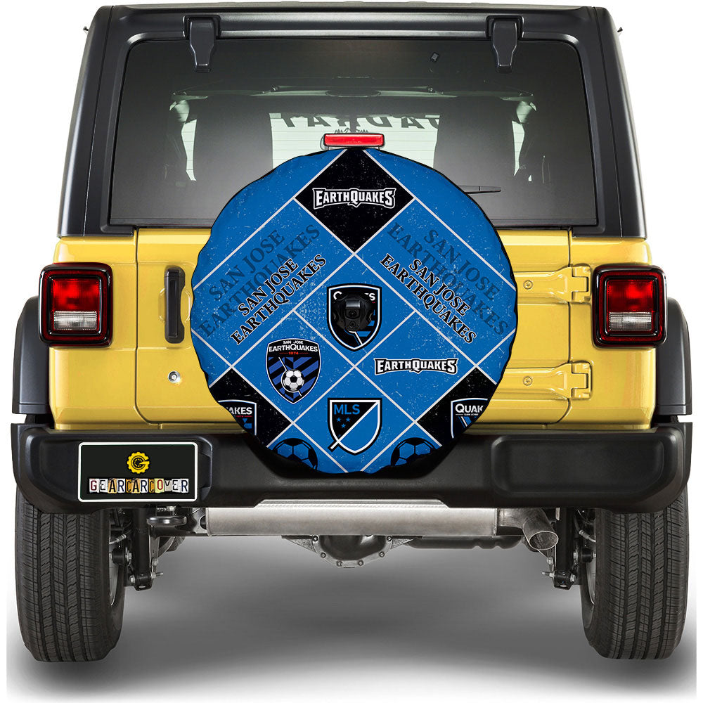 San Jose Earthquakes Spare Tire Covers Camera Hole Sporty Team Collection - Gearcarcover - 1
