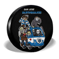 San Jose Earthquakes Spare Tire Covers Horror Characters Car Accessories - Gearcarcover - 3