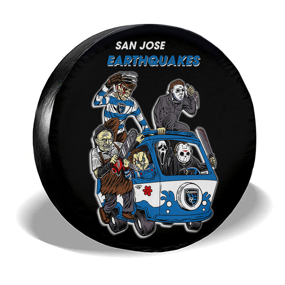 San Jose Earthquakes Spare Tire Covers Horror Characters Car Accessories - Gearcarcover - 3
