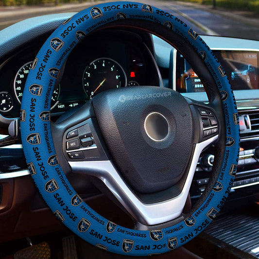 San Jose Earthquakes Steering Wheel Cover Sporty Team Collection - Gearcarcover - 1