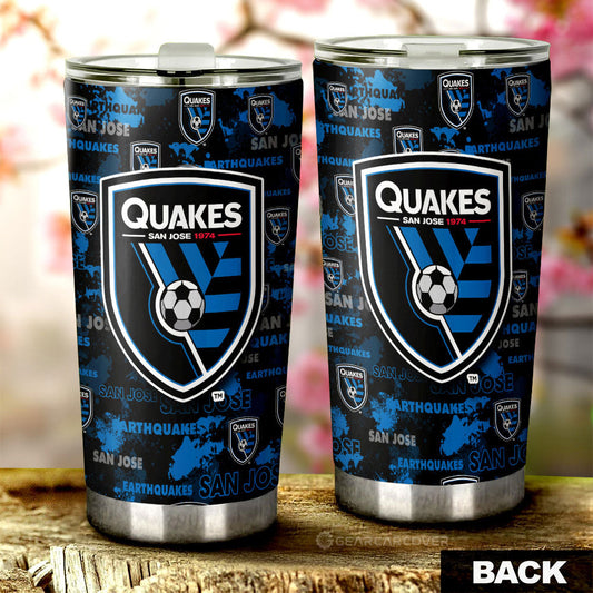 San Jose Earthquakes Tumbler Cup Custom Car Accessories - Gearcarcover - 2