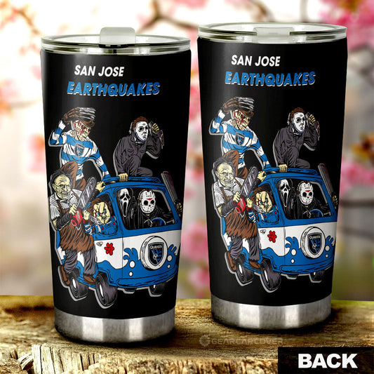 San Jose Earthquakes Tumbler Cup Custom Car Accessories - Gearcarcover - 2