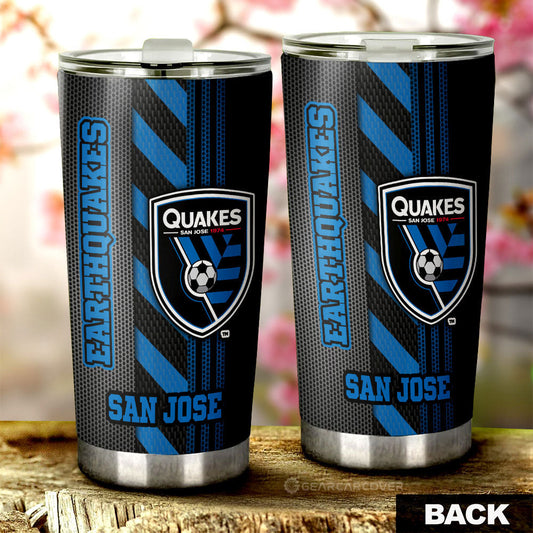 San Jose Earthquakes Tumbler Cup Custom Car Accessories - Gearcarcover - 2