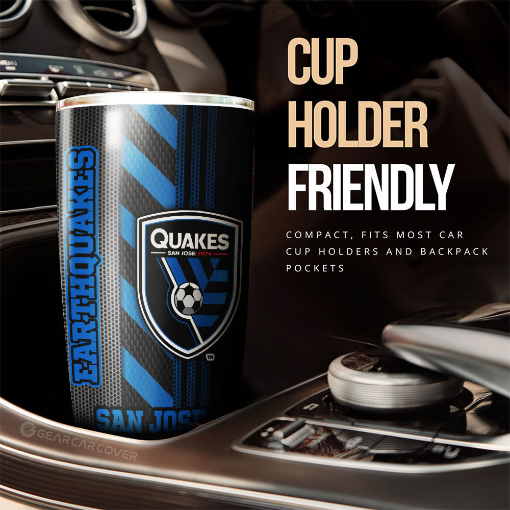 San Jose Earthquakes Tumbler Cup Custom Car Accessories - Gearcarcover - 3