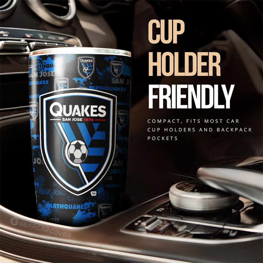 San Jose Earthquakes Tumbler Cup Custom Car Accessories - Gearcarcover - 3