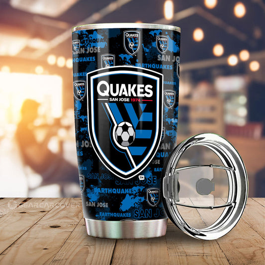 San Jose Earthquakes Tumbler Cup Custom Car Accessories - Gearcarcover - 1