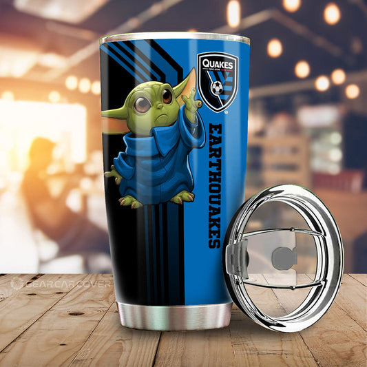 San Jose Earthquakes Tumbler Cup Custom Car Accessories - Gearcarcover - 1
