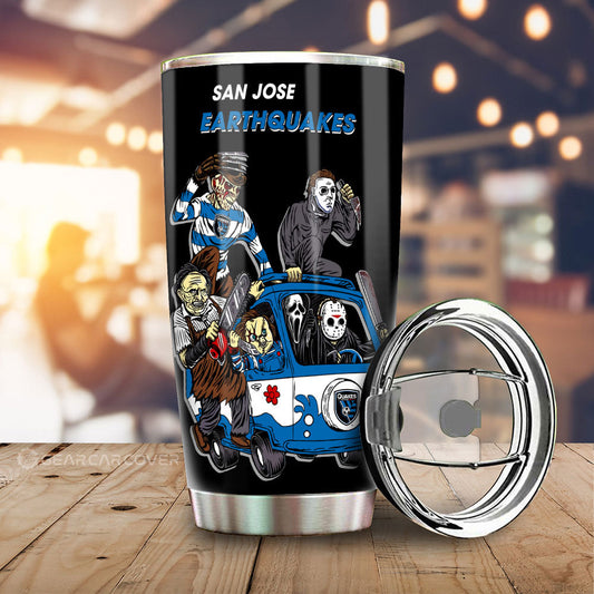 San Jose Earthquakes Tumbler Cup Custom Car Accessories - Gearcarcover - 1