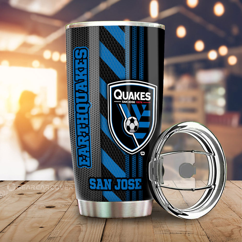 San Jose Earthquakes Tumbler Cup Custom Car Accessories - Gearcarcover - 1