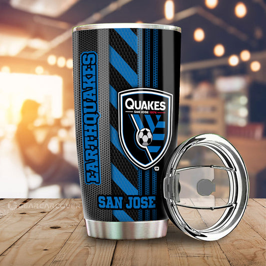 San Jose Earthquakes Tumbler Cup Custom Car Accessories - Gearcarcover - 1