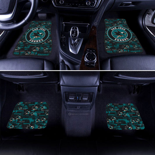 San Jose Sharks Car Floor Mats Custom Car Accessories - Gearcarcover - 2