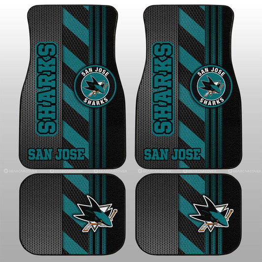 San Jose Sharks Car Floor Mats Custom Car Accessories - Gearcarcover - 1