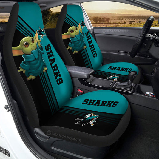 San Jose Sharks Car Seat Covers Baby Yoda Car Accessories - Gearcarcover - 2
