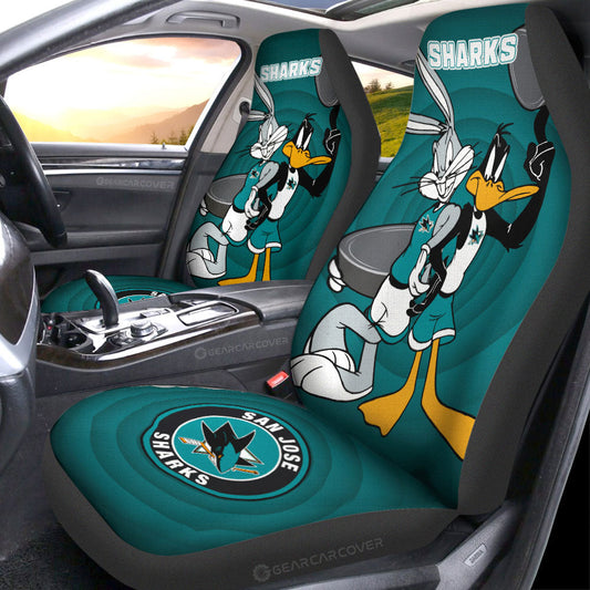 San Jose Sharks Car Seat Covers Custom Car Accessories - Gearcarcover - 1
